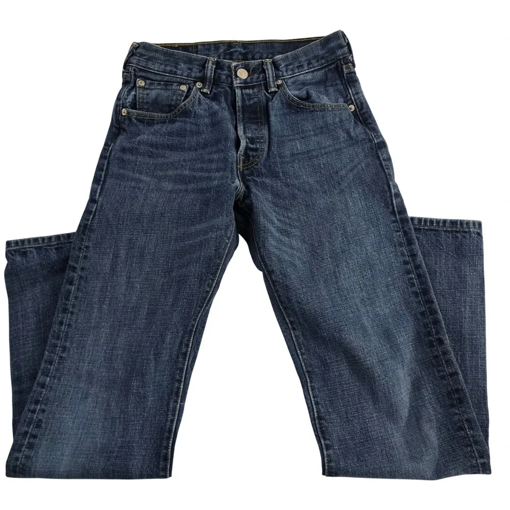 Levi's 501 Jeans fit W29 L30 Button Fly Straight Leg Medium‎ Wash Denim Classic